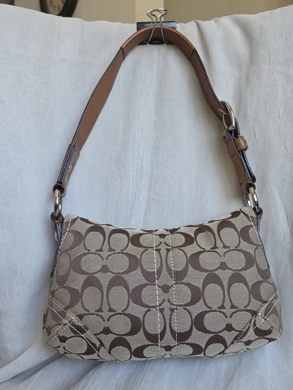 Vintage Coach Mini Soho Signature Flap Bag